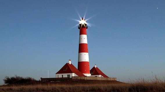 Der Leuchtturm Westerhever und Umgebung.  Foto: Hendrik Maaßen