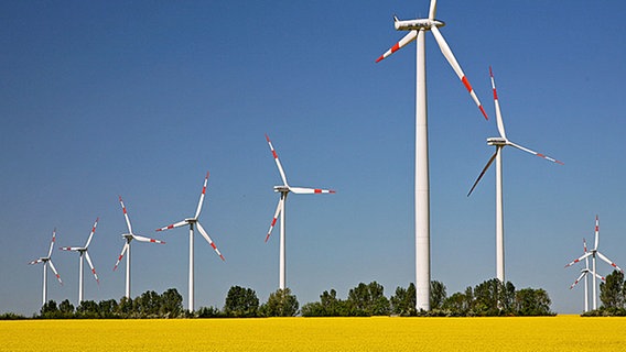 Windkrafträder © dpa 