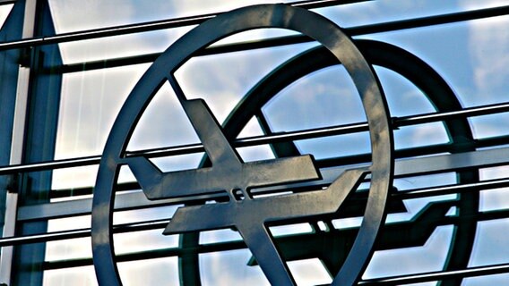 Logo des Flughafens Münster/Osnabrück © (c) dpa - Report Foto: Bernd Thissen