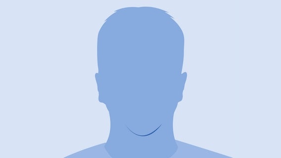 Die Silhouette eines männlichen Kopfes in Blautönen. © Kliponius Foto: Kliponius