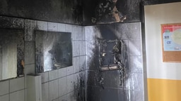 Einsatzkräfte vor dem Humboldt-Gymnasium in Greifswald Einsatzkräfte vor dem Humboldt-Gymnasium in Greifswald © Greifswalder Feuerwehr Foto: Greifswalder Feuerwehr