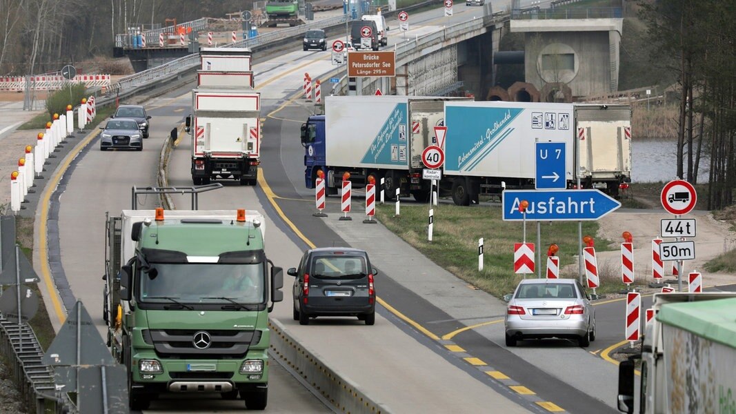 Neue Baustellen auf Autobahnen erhöhen Staugefahr in MV