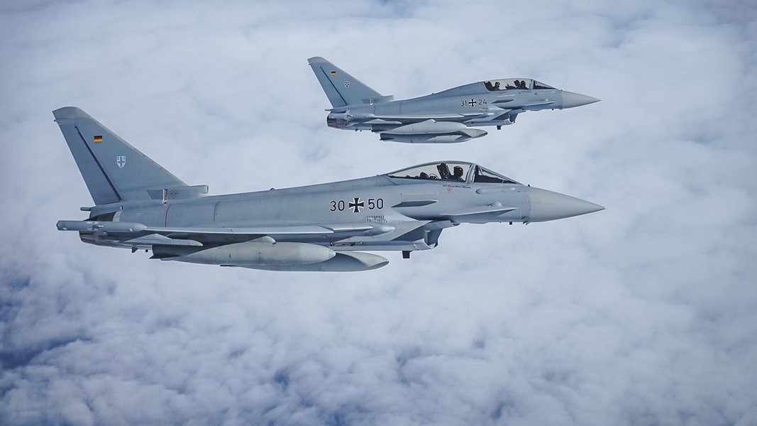 Sechs Eurofighter aus Laage fliegen für Übung nach Jordanien