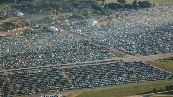 Überblick über das Gelände des Fusion-Festivals aus der Luft © Michael Brockmöller Foto: Michael Brockmöller