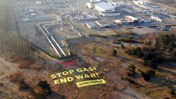 Greenpeace protest action in Lubmin © Greenpeace Photo: Greenpeace