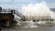 Sturm an der Ostsee © dpa-Bildfunk Foto: Stefan Sauer