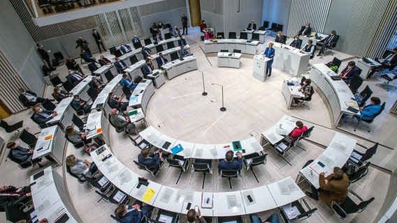 Der Landtag von Mecklenburg-Vorpommern © dpa-Bildfunk Foto: Jens Büttner/dpa-Zentralbild/dpa