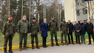Michaela Schwesig bei ihrer Ankunft in Rukla, Litauen. © NDR MV Foto: Michaela May/ NDR MV