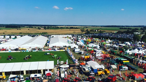 Die MeLA 2016 von oben. © NDR Foto: Sophie Pahlke aus Neubrandenburg