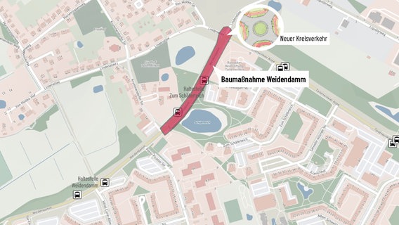 Der Weidendamm Toitenwinkel wird grundhaft saniert Der Weidendamm Toitenwinkel wird grundhaft saniert © Rostocker Gesellschaft für Stadterneuerung, Stadtentwicklung und Wohnungsbau mbH
