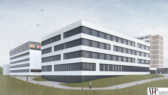 Visualisierung eines Neubaus. © ATP architekten ingenieure 