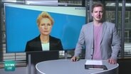 NDR MV Live mit Robert Witt und der Ministerpräsidentin Manuela Schwesig © NDR Foto: Screenshot