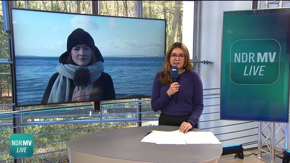 Nicht nur am LNG-Terminal Lubmin gibt es Ärger um ein dumpfes Brummen - auch vor Rügen beschweren sich Anwohner und Gäste der Insel. © NDR Screenshots Foto: NDR Screenshots