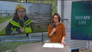 NDR MV Live Moderatorin Franziska Amler im Gespräch mit Reporterin Juliane Schultz © NDR Screenshots Foto: NDR Screenshots