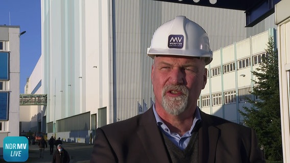 MV-Werften-Geschäftsführer Carsten J. Haake © NDR Foto: NDR