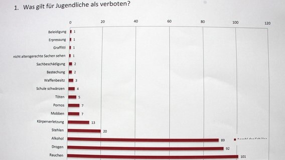 Umfrage an der Evangelischen Schule Dettmannsdorf © NDR Foto: NDR Newcomernews