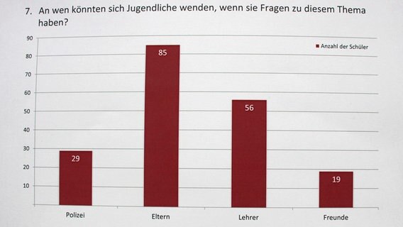 Umfrage an der Evangelischen Schule Dettmannsdorf © NDR Foto: NDR Newcomernews