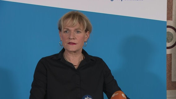 Simone Oldenburg, stellvertretende Ministerpräsidentin, am 24.2.2022 © ndr Foto: screenshot