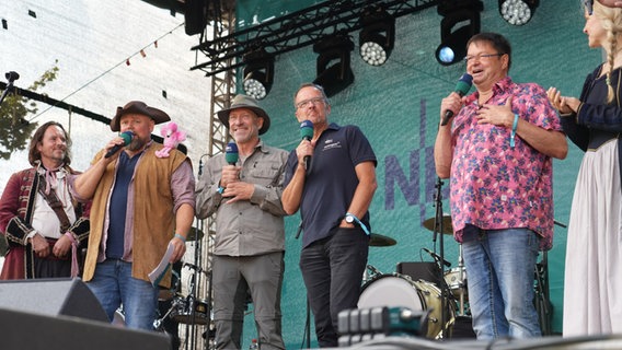 Stefan Kuna, Heinz Galling, Stefan Kreibohm und Leif Tennemann © NDR/ Jan-Philipp Baumgart Foto: Jan-Philipp Baumgart