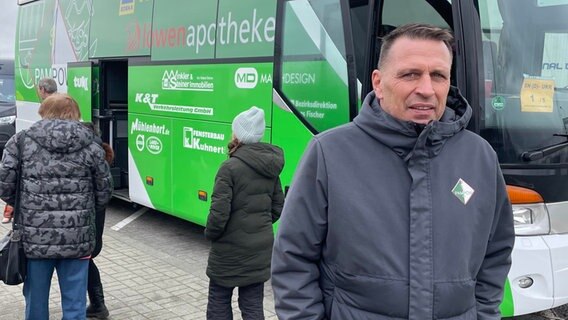 Jens Heysel, Leiter des Transportes vom MSV Pampow  Foto: Christoph Kümmritz