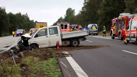Unfall auf der A24 © NDR Foto: Ralf Drefin