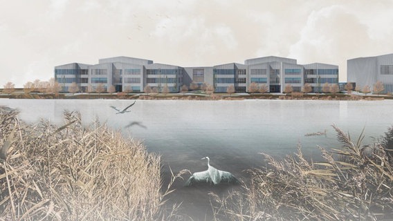 Das neue Inklusive Schulzentrum am Ellernholzteich in Greifswald. © Universitäts- und Hansestadt Greifswald 