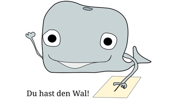 Das Logo der Internetseite deinwal.de: Ein stilisierter, grauer Wal  Foto: ndr
