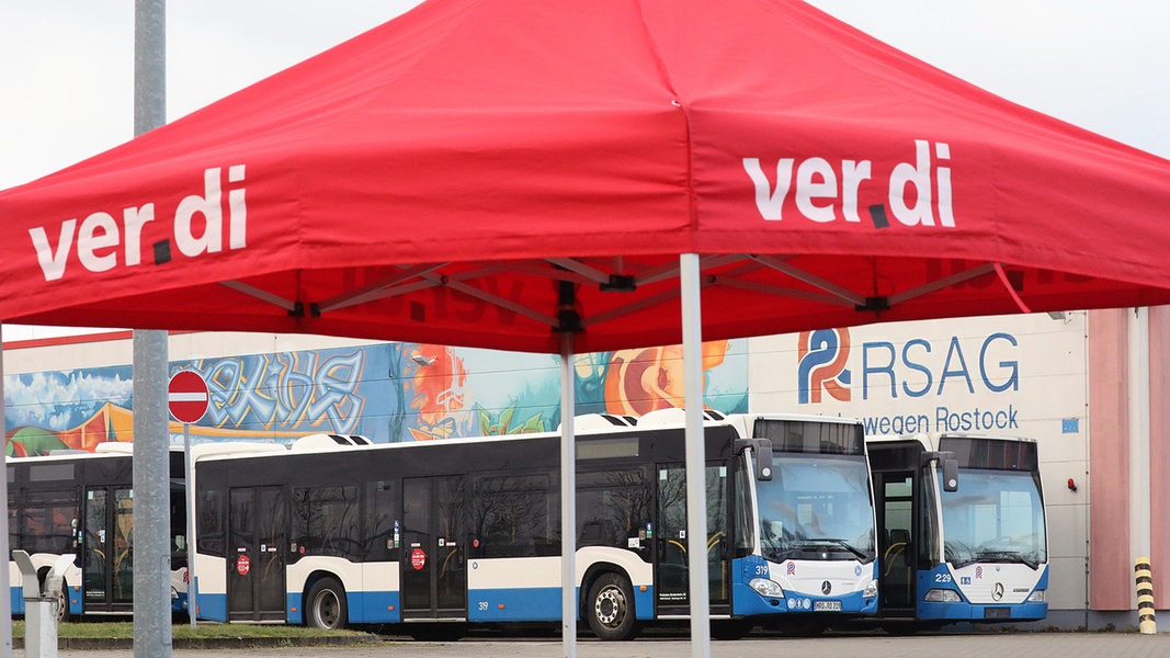 Warnstreik im Nahverkehr begonnen - auch in MV