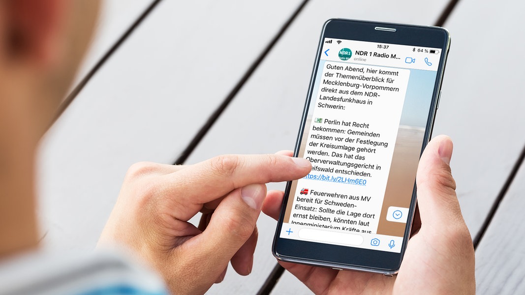Der NDR MV Newsletter über unsere App NDR.de NDR 1