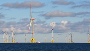 Der Offshore-Windpark "Wikinger" in der Ostsee nordöstlich von Rügen ist mit 70 Anlagen fertiggestellt. © Iberdrola 