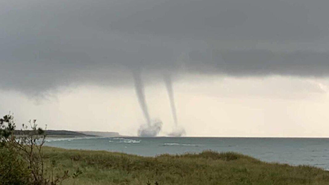 Unwetter in MV: Zwei Windhosen vor Graal-Müritz gesichtet