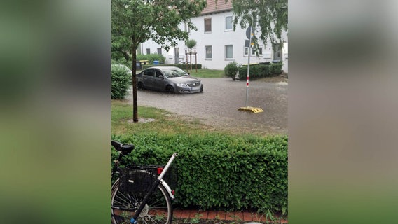Starkregen in Braunschweig. © NDR Foto: Nicolle Preuß