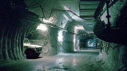Ein unterirdischer Gang im Bergwerk Asse. © Bundesamt für Strahlenschutz 