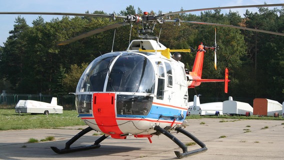 Ein Hubschrauber des Typs Eurocopter BO 105 vom Deutschen Zentrum für Luft- und Raumfahrt (DLR) © DLR 
