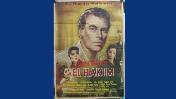 Ein Filmplakat für den Film "El Hakim". © Stadtarchiv Göttingen 
