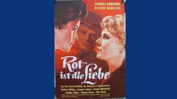 Ein Filmplakat für den Film "Rot ist die Liebe". © Stadtarchiv Göttingen 
