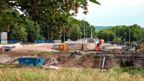 Bauarbeiten am Schützenplatz Göttingen. © NDR 