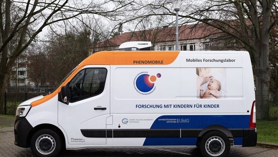 Das mobile Untersuchungslabor der Uniklinik Göttingen für frühkindliche Entwicklung. © Universitätsmedizin Göttingen Foto: Sven Pförtner