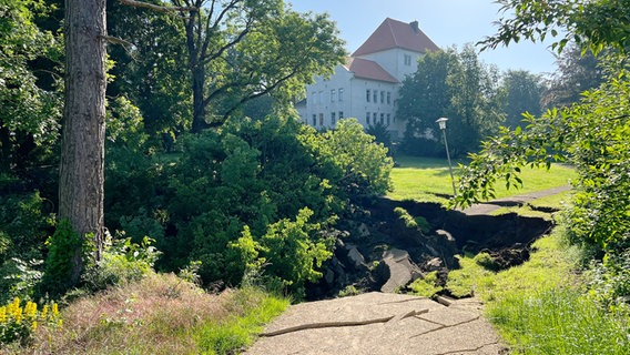 Ein Erdloch in Seesen. © Stadt Seesen 