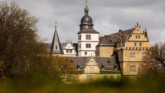 Das Bild zeigt das Schloss Wolfsburg. © picture-alliance/dpa/Moritz Frankenberg Foto: Moritz Frankenberg