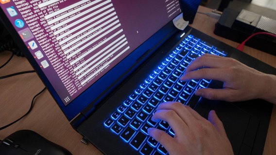 Eine Wissenschaftlerin des Landeskriminalamtes Niedersachsen arbeitet an Computerbildschirmen. © dpa Foto: Julian Stratenschulte