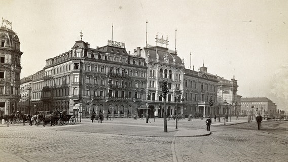 Hotel de Prusse in Leipzig, 1905. © Städtisches Museum Leipzig 