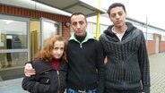 Mariam Taramoush, Zinar Kalash und Abdul Rahman.  