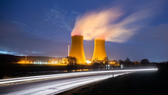 Das Atomkraftwerk Grohnde. © picture alliance/dpa | Julian Stratenschulte 