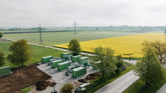 Ein Batteriespeicher in Mühlentief. © Stadt Weener (Ems) 