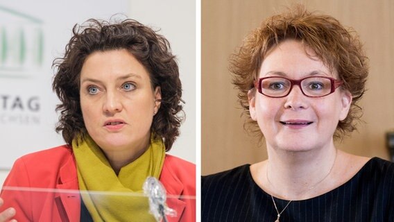 Die Bildkombination zeigt auf der linken Seite die ehemalige Gesundheitsministerin Carola Reimann (SPD) und auf der rechten Seite ihre Nachfolgerin Daniela Behrens (SPD). © dpa-Bildfunk Foto: Ole Spata / Silas Stein