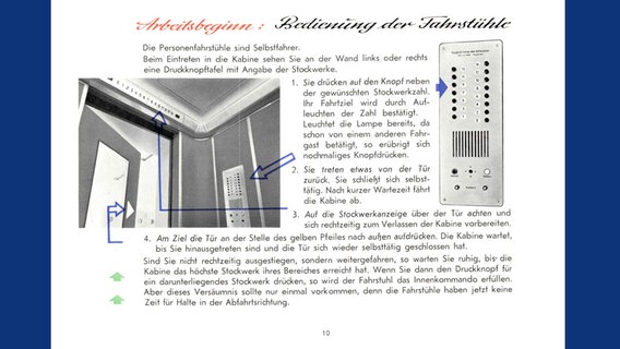 Eine Seite des Handbuches für das Conti-Hochhaus in Hannover. © Continental AG 