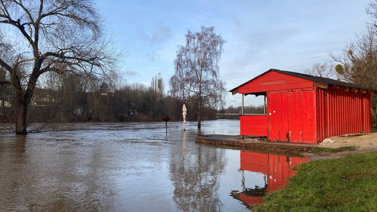 Hochwasser an der Ihme in Hannover. © NDR Foto: Josy Wübben