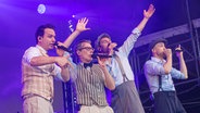 Die A-capella-Gruppe Maybebop beim Tag der Niedersachsen 2022 in Hannover © NDR Foto: Axel Herzig