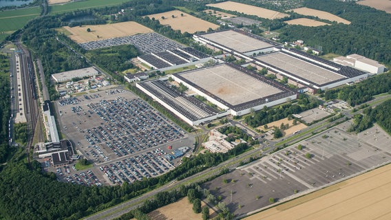 Das Volkswagen-Werk Salzgitter. © dpa Foto: Silas Stein